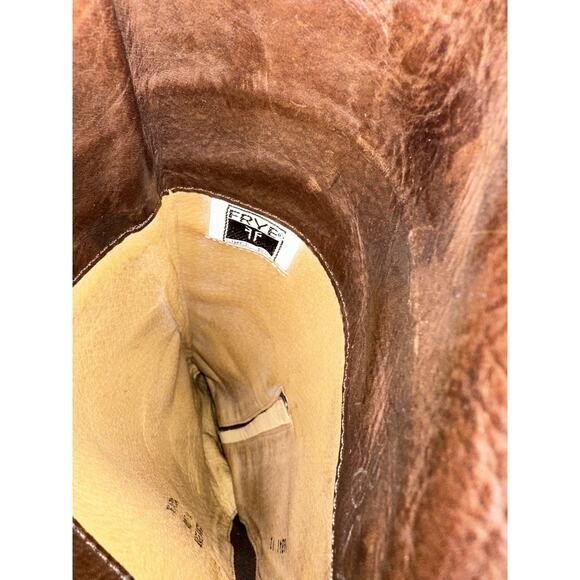 Frye Melissa Over Knee Tall Leather Riding Equestrian Boots Women's 7.5 Brown - Picture 13 of 14